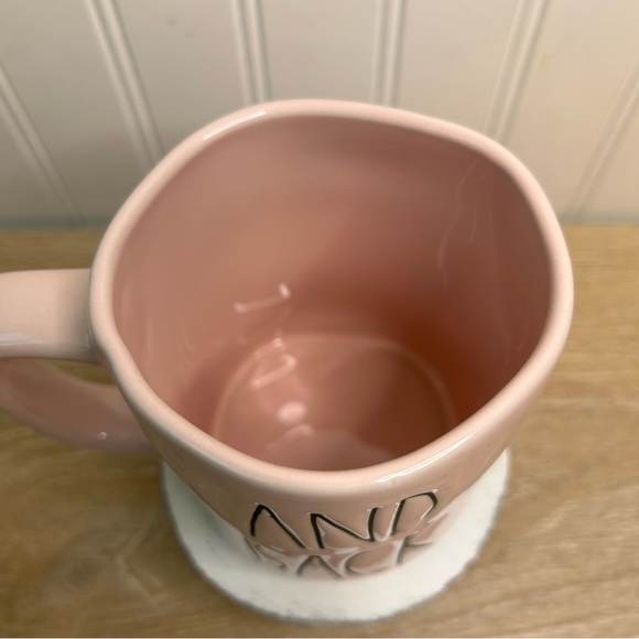 Rae Dunn Pink Mug TO THE MOON AND BACK - Picture 4 of 6